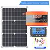 Solar System Kit 1000W 12V to AC 220V/110V Inverter+600W Solar Panel+100A Controller Suitable for Charging RVs Cars Laptops 4