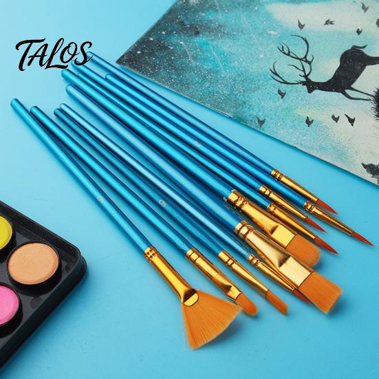 Face Paint Brush Set, Watercolor Acrylic Oil Painting Kit, Nylon Hair Brushes for Artist, Body Canvas Art Supplies