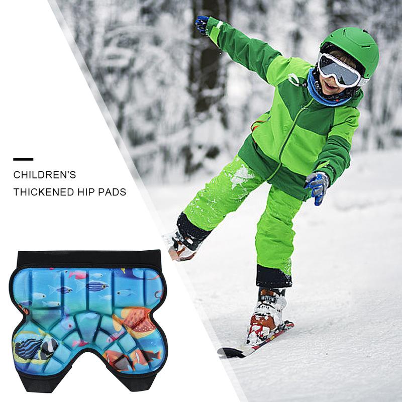 Kids Skateboards Crash Pad Breathable 3D Padded Hip Protective Short Shock Absorbing Adjustable for Most Sports Roller Skating