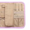 Portable Polyester Jewelry Storage Roll Perfect for Travel Compartments Compact Accessory Organizers Earrings Necklaces