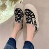 Little White Shoes Women's Spring 2025 New Versatile Breathable Canvas Shoes One Pedal Soft Sole Comfortable Platform Casual Shoes