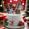 30 PCS Christmas Cake Decoration Snowman Cake Decoration Christmas Tree Christmas Cake Decorations Christmas Cupcake Toppers