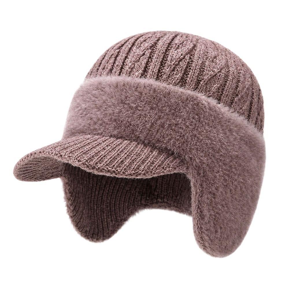 Warm Knit Beanie Hat Ear Protection Baseball Cap Fashion Ear Flap Beanie  Outdoor
