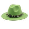 European and American Woolen Jazz Hat, Flat-brimmed Big-eave Hat, Autumn and Winter British Style Men's and Women's Fashion, Felt Hat Top Hat