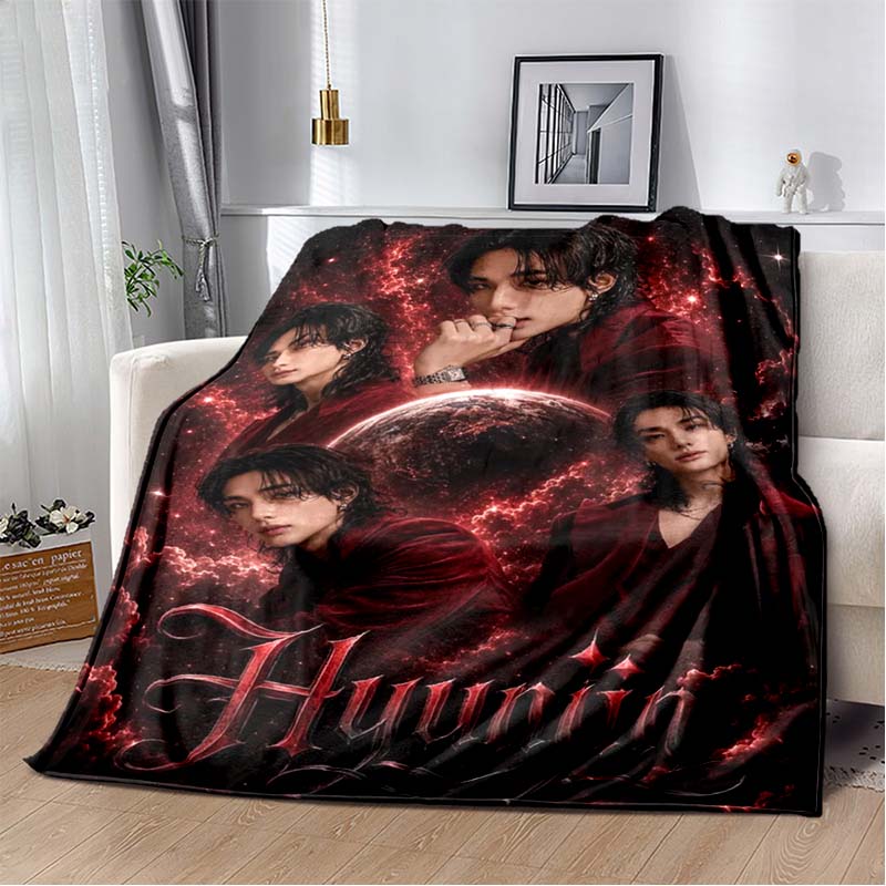 BTS Jungkook Black White Stage Collage Flannel Throw Blanket Soft Warm Sofa Bed Cover For Kpop ARMY Fans Bedroom Decor Gift