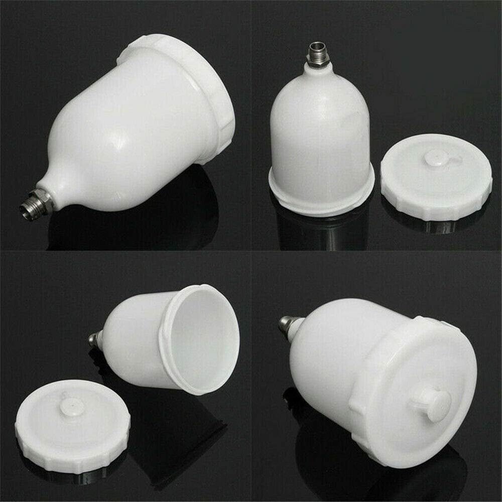 Riloer 20 oz/600 cc Spray Gun Cup ABS Plastic Gravity Feed Paint Cup Replacement Pot with M16X1.5mm Thread Connector for Most Automotive Series Spray
