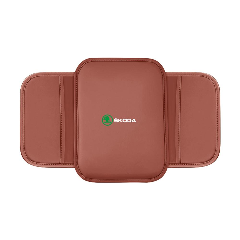 Car Center Console Armrest Pad Storage Bag Cover Accessories For Skoda Rapid Scala Kodiaq Fabia Kamiq Karoq Octavia A5 A7 S VII fxdj44