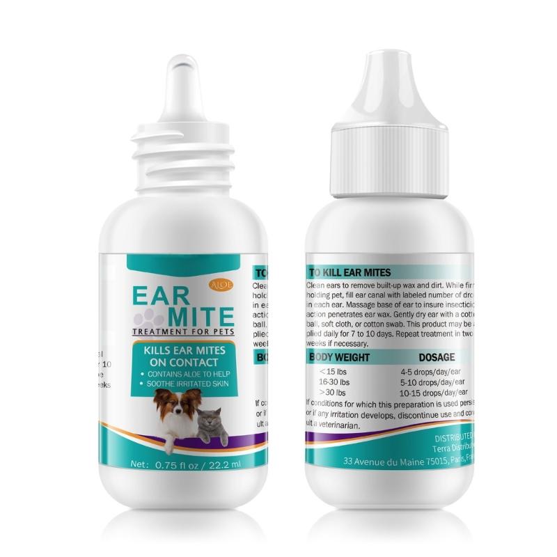 Pet Ear Cleaners For Dogs Pet Ear Canals Dogs EarMite Oil Ear MiteTreatment For Dogs And Cats EarMite Pet Ear Wash