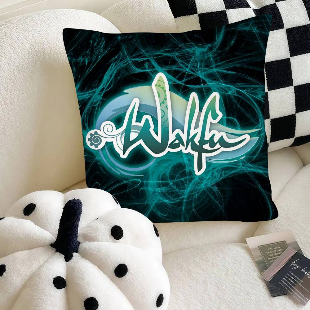 Anime Wakfu Pillow Case Fashion Square Pillowcase Bedroom Sofa Room Ins Decoration Leisure