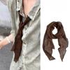 Maillard Long Silk Scarf Versatile Accessory For Women Decorative Trendy Headband Hair Tie Waist Belt
