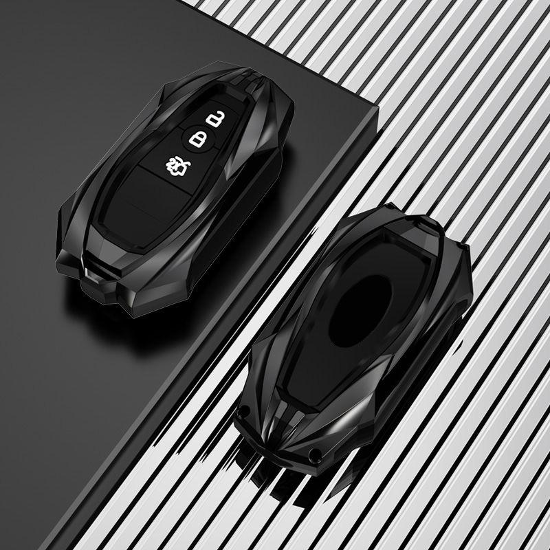 Zinc Alloy Car Key Holder for Ford Raptor BRONCO F150 F250 F350 Smart Remote Keyless Skin Cover Shell Sticker Case Holder