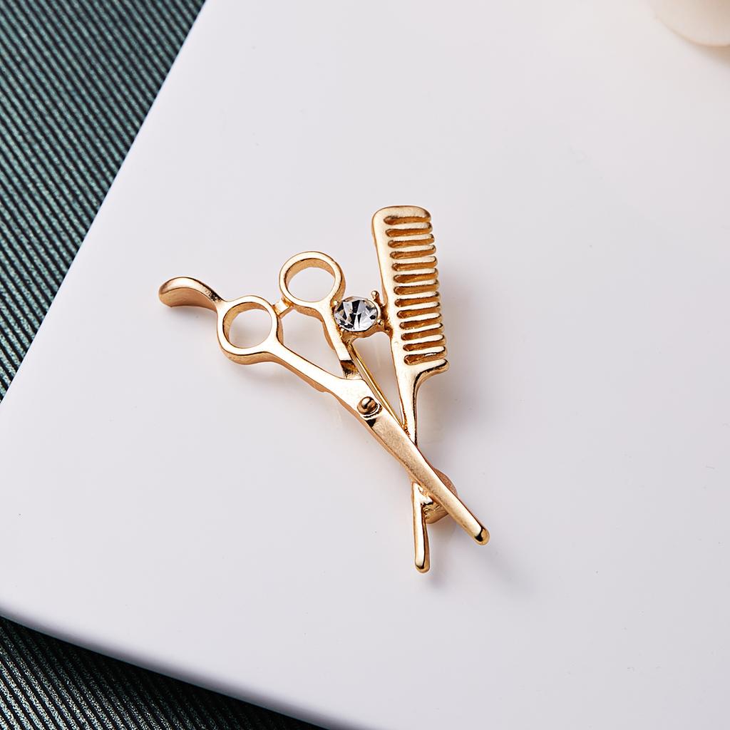 Rinhoo Vintage Black Enamel Sewing Machine Brooches For Women Fashion Shoes Scissor Comb Shaped Lapel Pins Suit Decoration Badge