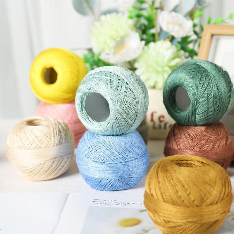 Retail Cotton Medium And Fine Crocheted Hand-Woven Thread Diy Material Package No. 7 Linen Thread Cotton Lace Thread