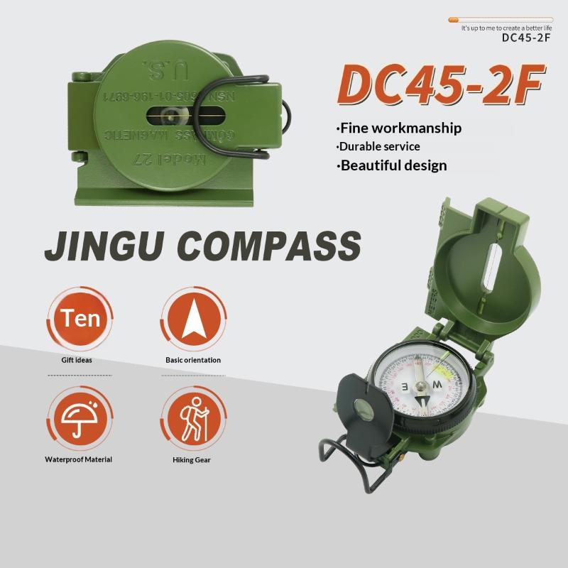 Waterproof High Precision Portable Compass Outdoor Gadget Sports Hiking Mountaineering Professional Metal Sight