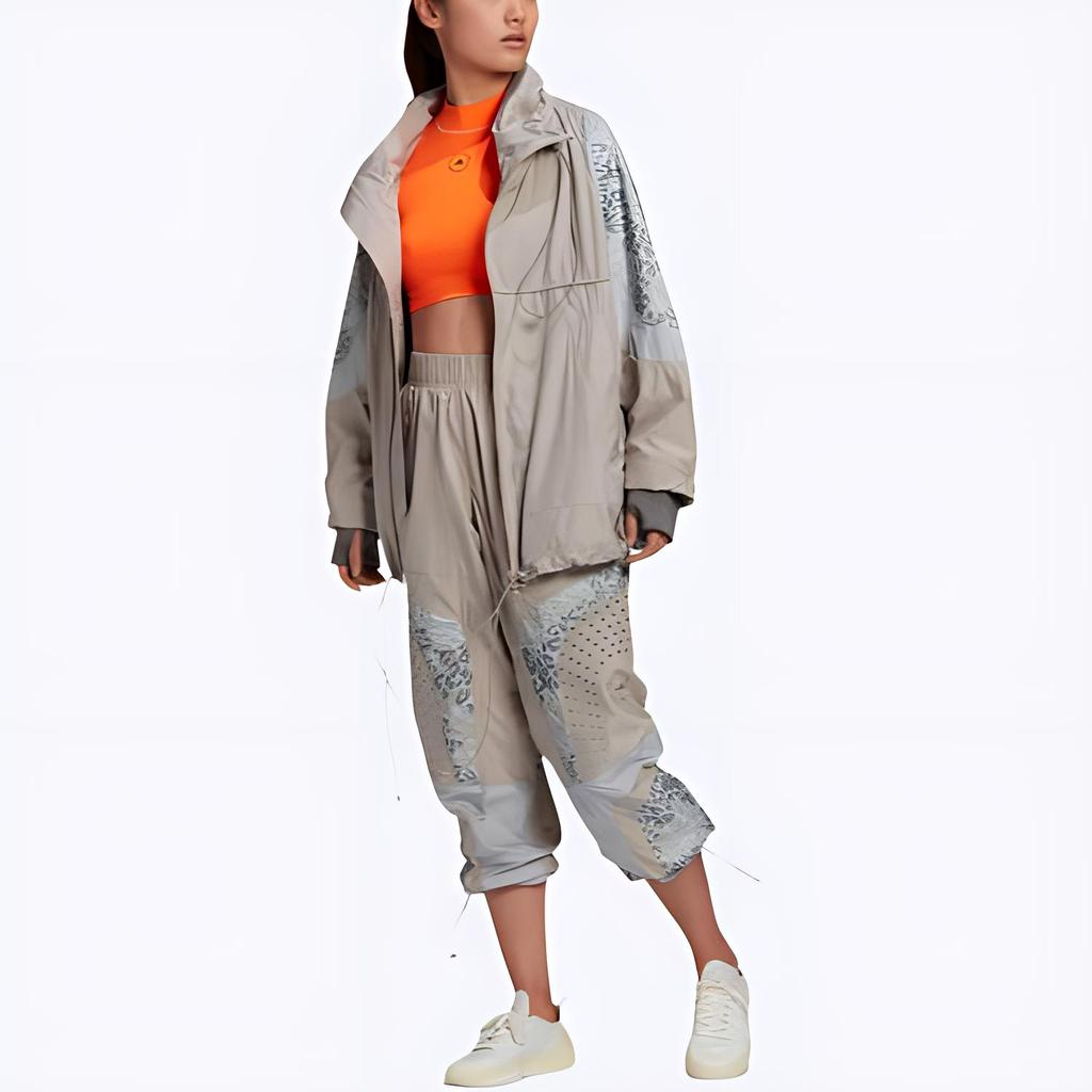 Adidas Training Casual Comfortable Long Sleeve Jacket Women Jacket Brown GL4143