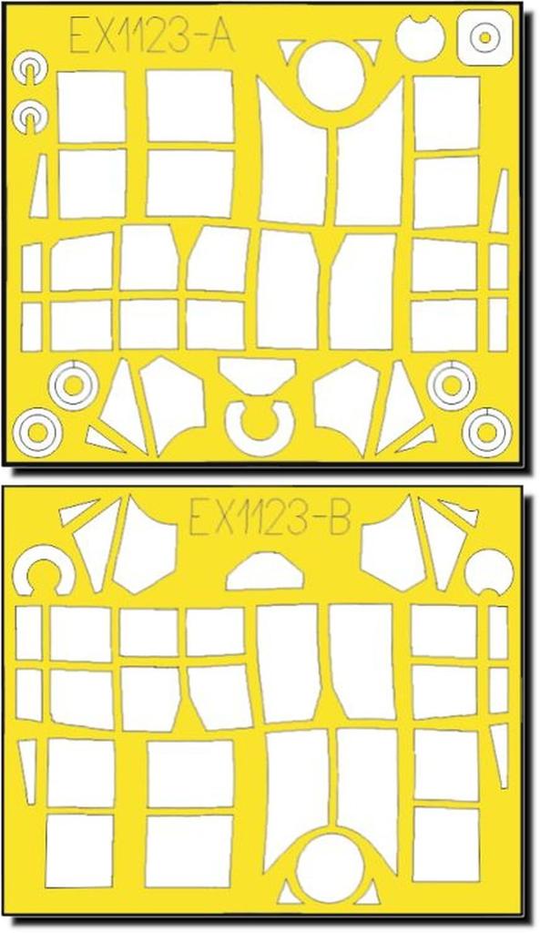 Eduard Fi156C Storch Paint Mask Seal Masking Seal for Plastic Models EDUEX1123 1/48 T-Face Double-Sided (for Tamiya) (Airplane)