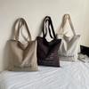 2025 new letter embroidery student large-capacity versatile shoulder bag women's commuter tote bag canvas leisure bag