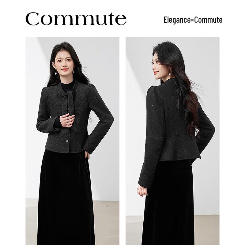 Elegant Women's Tweed Style Short Jacket