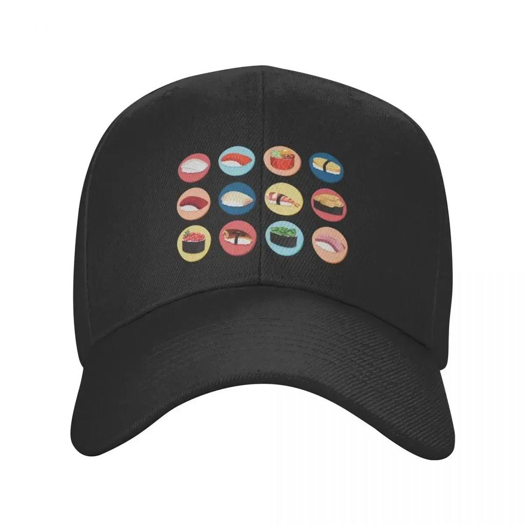 Types of Japanese Sushi Baseball Cap Snap Back Hat Hat Unisex For The Sun Golf Hat Golf Unisex Women Unisexs
