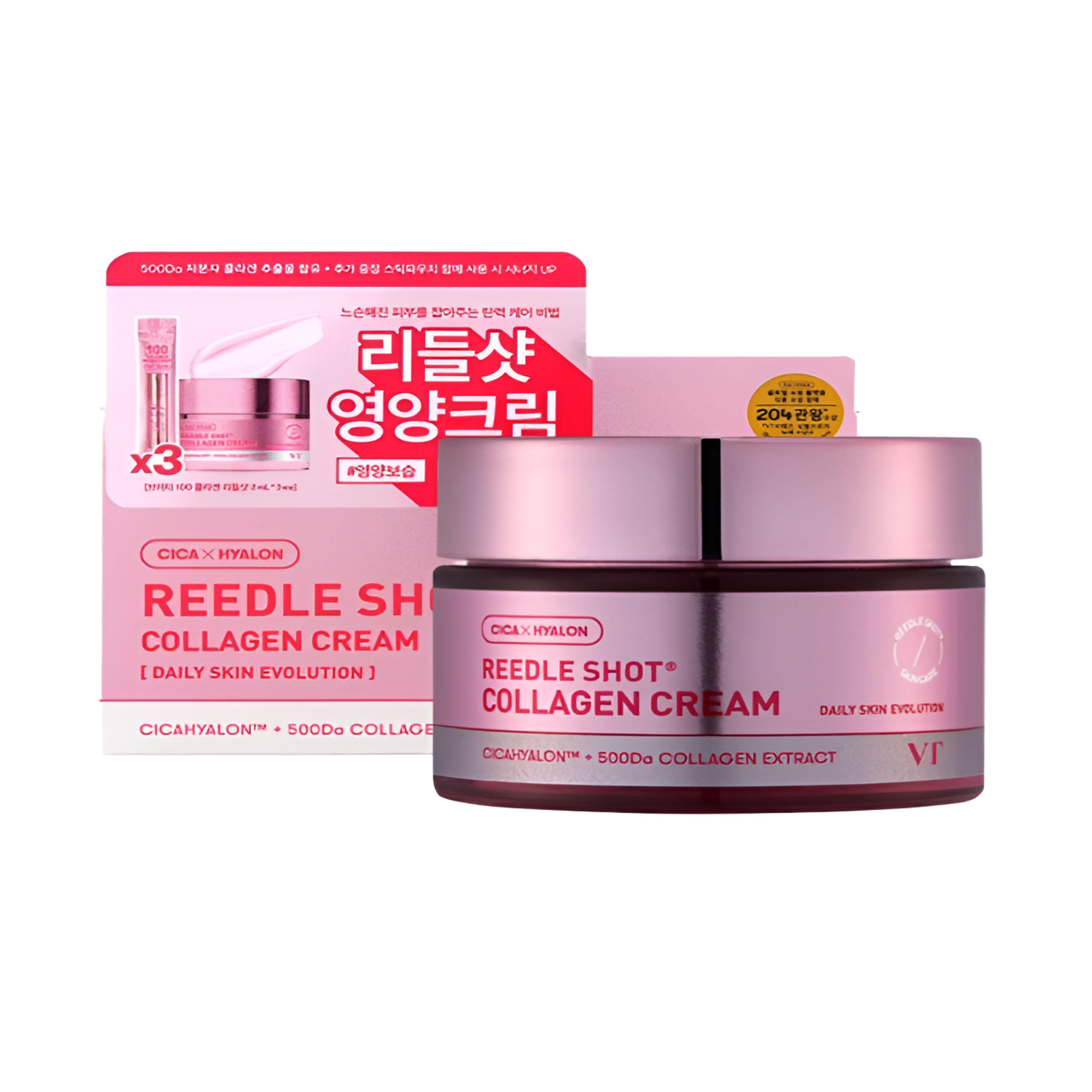VT Reedle Shot Collagen Cream Firming Elasticity Moisturizing Skincare Set