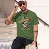 Summer Short Sve Mexan Skull Unisex Tee Round Neck Breathable Vintage Pattern Grh Shortsved Launed 2026 New Model Shortsleeve