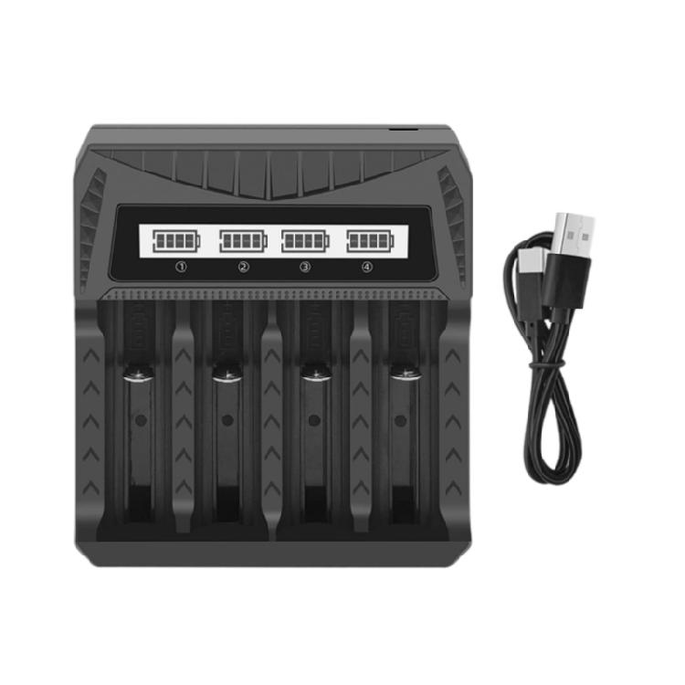 

Продвинутая зарядка аккумуляторов с интеллектуальным управлением температурой, 4-слотовый тип C для 26650/21700/18650, различные типы ячеек 1