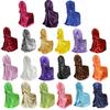 Chair Cover Dust-proof Removable Satin Skirted Back Self-tie Chair Cover Protector Event Party Supplies