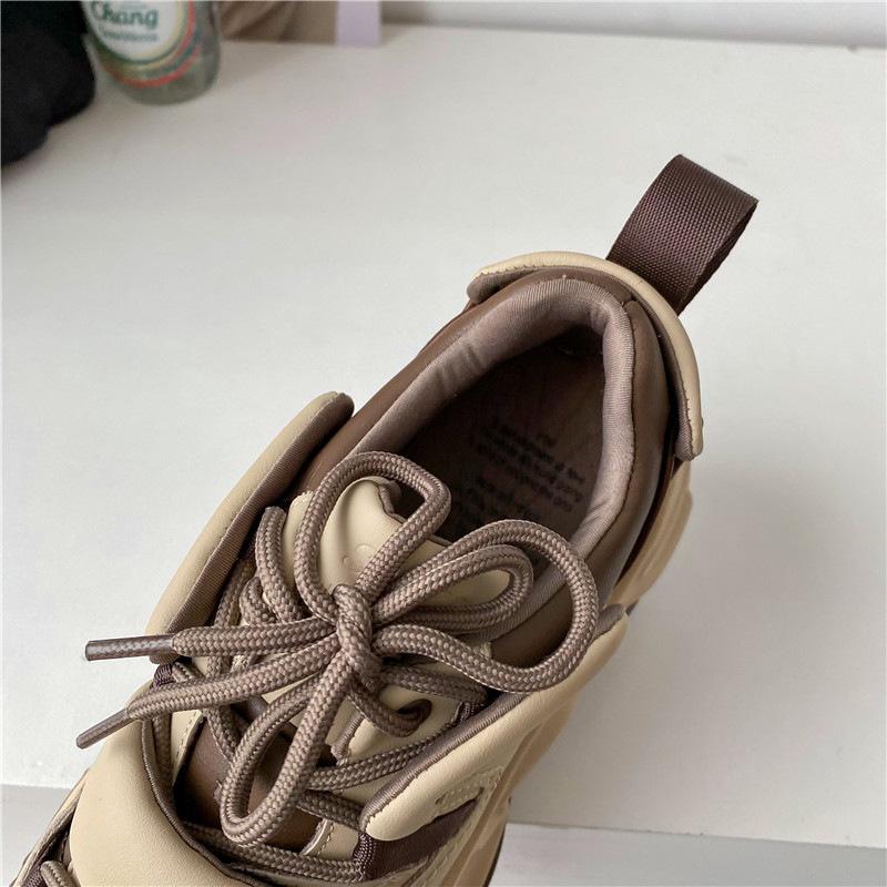 Chaussures de printemps à semelles épaisses pour femmes, nouvelle Version coréenne, chaussures de course décontractées, chaussures de sport pour étudiantes