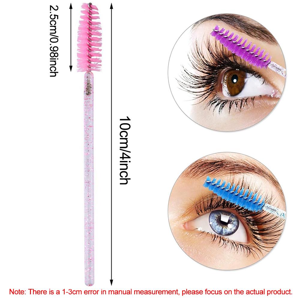 500/1000pcs Eyelash Brush Applicator Wholesale Lash Mascara Wands Brushes For Eyelash Extension Eyebrow Spoolies Beauty Tools