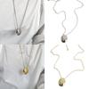 Gold Silver Color Water Drop Pendant Necklace Titanium Steel Choker Necklaces for Women Fashion Party Jewelry Birthday