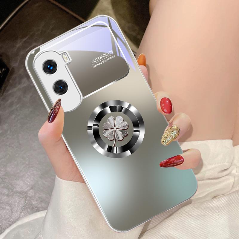 Gradient Flowers For Honor 200 90 8X 9X Pro Lite P50 P40 Nova 10 11i P60 Magic4 6 Mate 20 50 Tempered Glass Phone Case