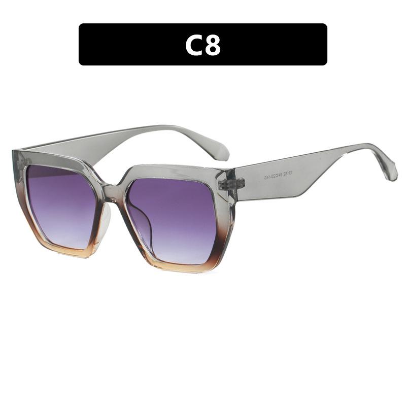 JYL Polygon Big Frame Sunglasses UV400 Unisex Classic Vintage Stylish / 13182