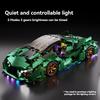 Non-Toxic New Technical Building Blocks Diy Green Sports Car Super Racing Building Blocks Model Birthday Christmas Halloween Gifts Kids