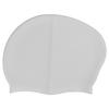 Swim Bathing Cap Silicone Waterproof Swimming Head Cover Professional with Ear Protection for Adult Long HairWhite
