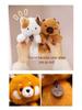 Multicolor Animal Plush Toy Charm: Panda, Sloth, Kitten, Duck, Pig, Raccoon - Small Pendant Bag Accessory