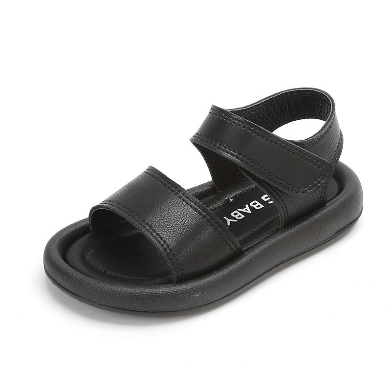 Children Summer Sandals Boys Girls Fashion Pure Color Hook Sandals Baby Soft Breathable Shoes Kids Summer Beach Sandals