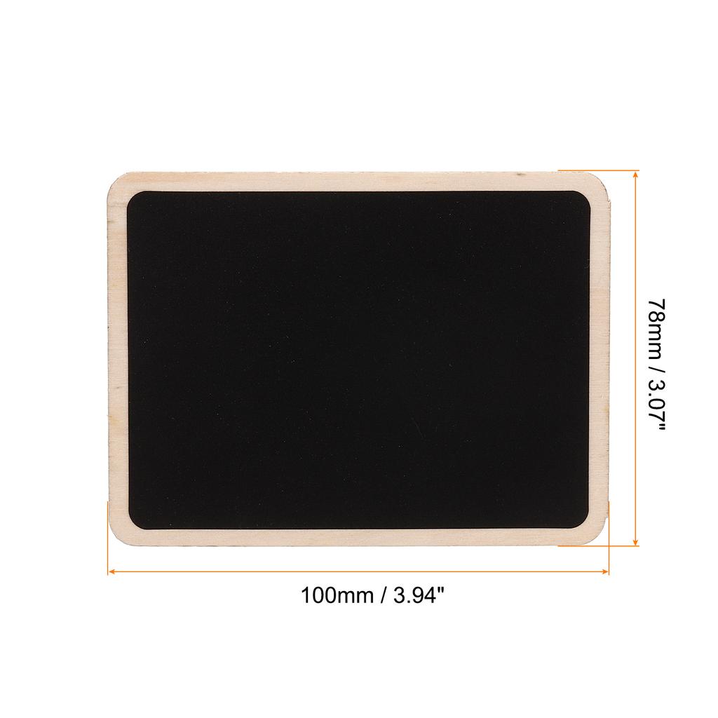 18 Pack Mini Chalkboard Signs Black Small Blackboard Labels With Stand Wooden Square For Food Buffets Wedding Party