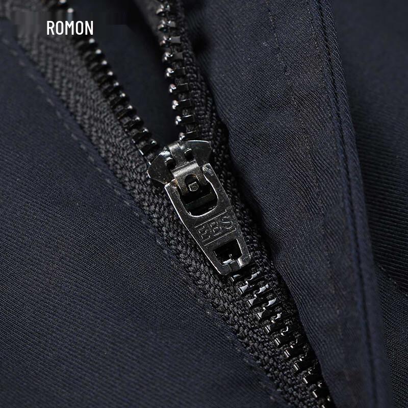 Romon Men's Anti-Wrinkle Bamboo Fiber Stretch Straight-Leg Trousers