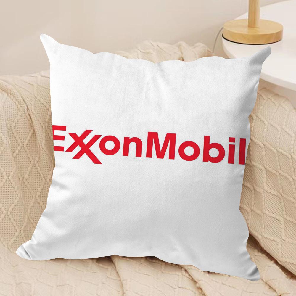 Luxury EExxonS MMobil Cushion Cover Soft Plush Fabric DoubleSided Printed Sofa Cushion Cover for All Seasons Home Decor Gift