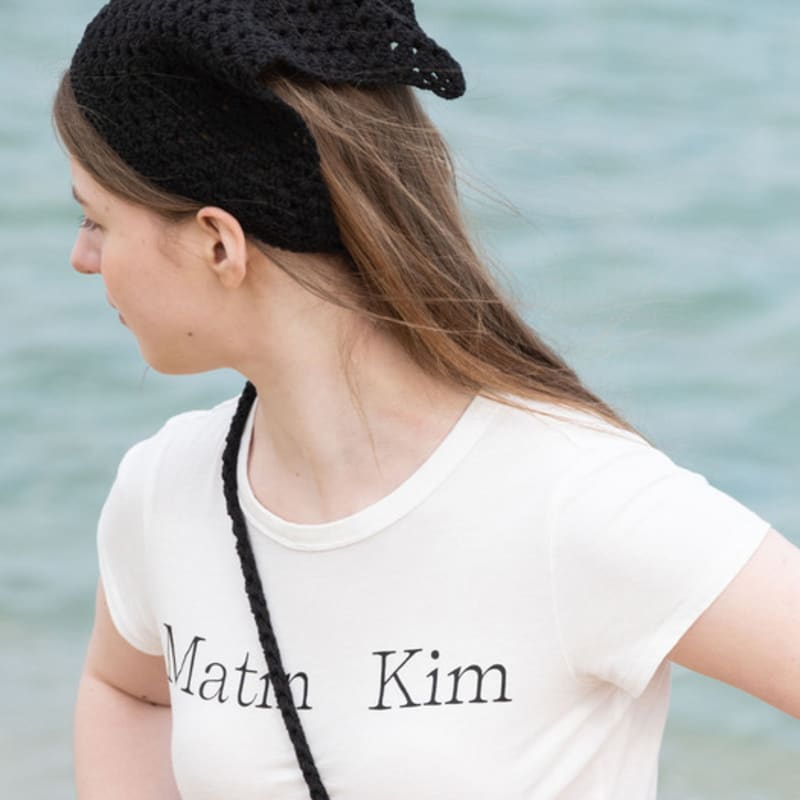 Slowslowly Nr. 135 / Lily Haarbandana _ Schwarz (Lily Häkelstrick Haarbandana _ Schwarz)