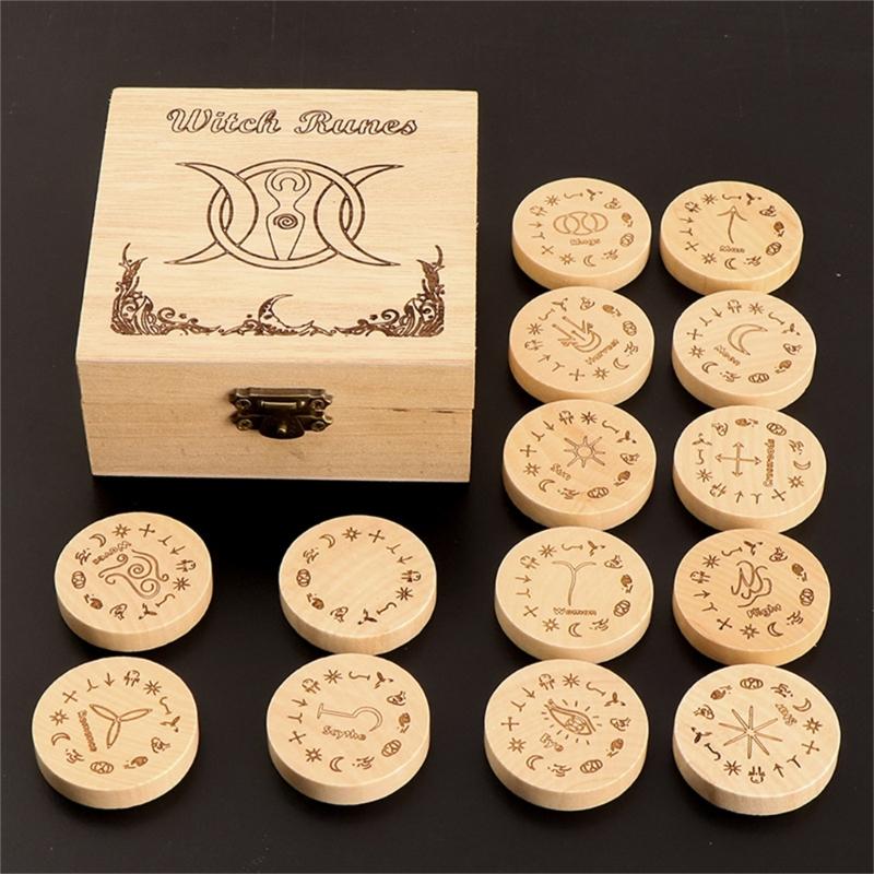 Rune Set Rune Stones Rune Tarot Card Exquisite Symbol Inscription Pattern