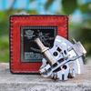 Working Sextant 12.7cm Marine Navigation Instrument With Leather Case Astrolabe Ship