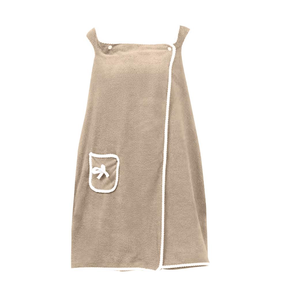 Rôzne Kúpeľová Sukňa Koralový Zamat Mäkká Absorpčná Domáce Oblečenie Nositeľný Kúpeľový Uterák Dámska Dospelá Podbradníková Kúpeľová Sukňa