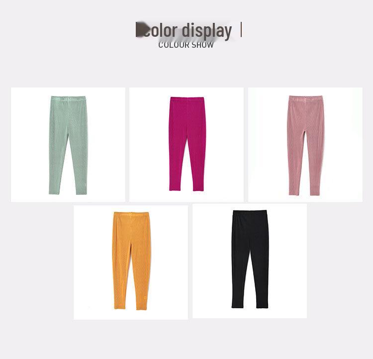 Women's Summer High Waist Vertical Stripe Pleated Cigarette Pants - Slimming Tapered Cropped Design