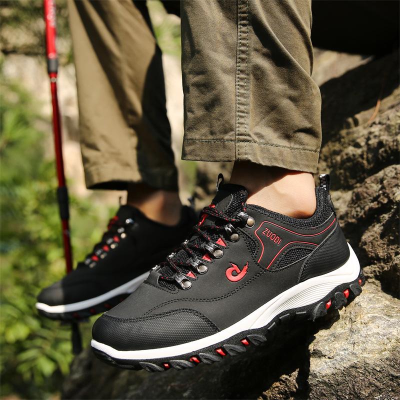 Autumn Men's Low Cut Single Shoes, Plus Size Men's Shoes, Wear-resistant, Anti Slip, Casual Sports Hiking Shoes