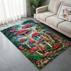 Neueste Wald Fantasy Fußmatte Pilzmuster Teppich für Wohnzimmer Schlafzimmer Sofa Heimdekoration Rutschfeste Fußmatte Große Größe