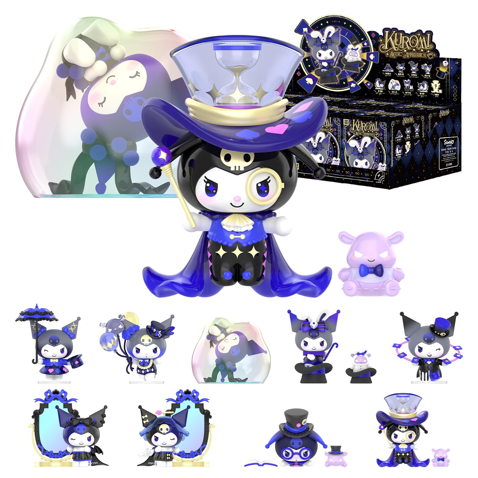 

TOP TOY Sanrio Kuromi Magical Apprentice Series [Assorted Box of 8] Gachapon Blind Box Figure Soft Vinyl PVC Premium Toy Birthday Present Christmas