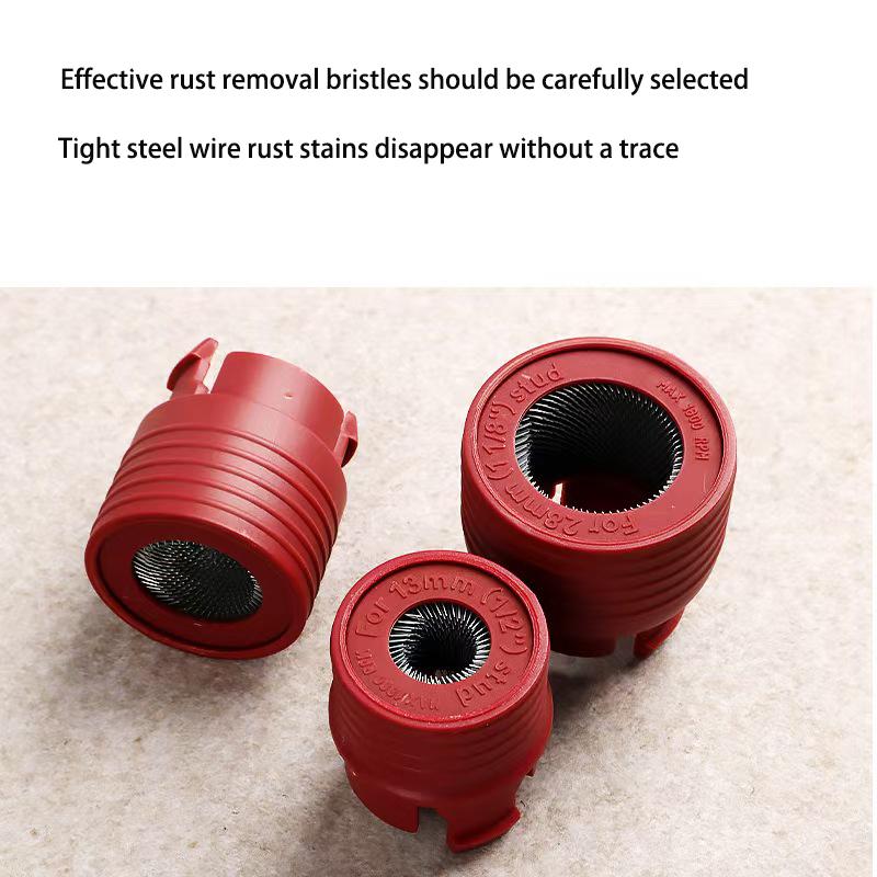 15 Pcs Car Wheel Stud Cleaning Tools Screw Nut Rust Removal Brush Cleaner 12-28mm Manual Cleaning Tool Accessories Tools