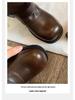 Klobige Plateau Weitschaftige Slouchy Stiefeletten - Echtes Leder Damen Herbst/Winter Stil