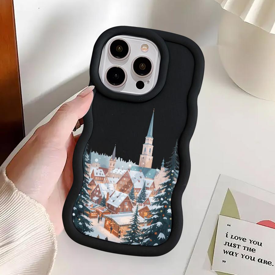 

Чехол для iPhone 16 Pro Max 8 12 14 15 Plus 11 XR 13 17 Air Мягкий чехол для телефона Рождественский Санта-Клаус iPhone 15 Pro Max